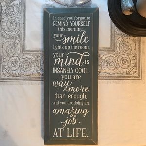 Sign of Affirmation and Positivity